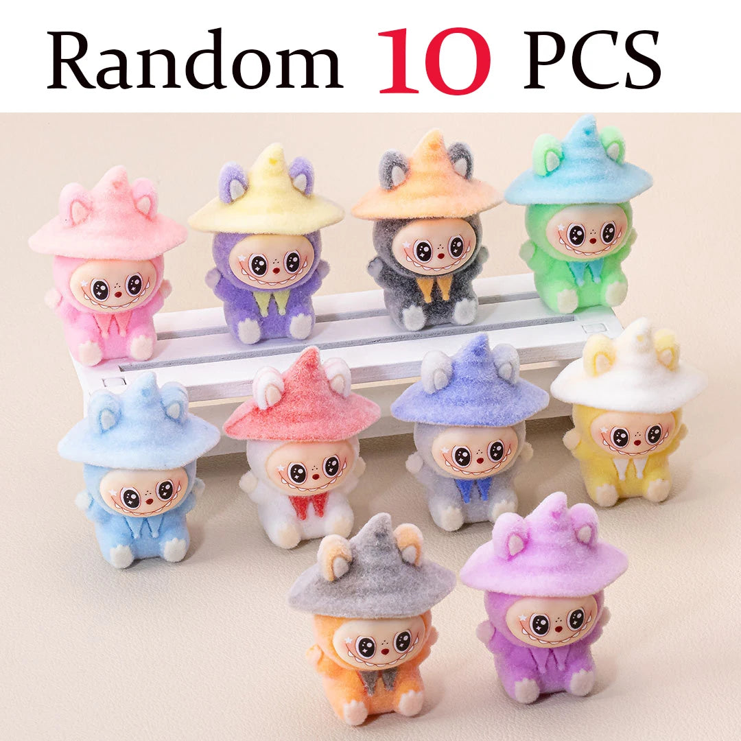 Figurines Magiciennes Kawaii en Résine