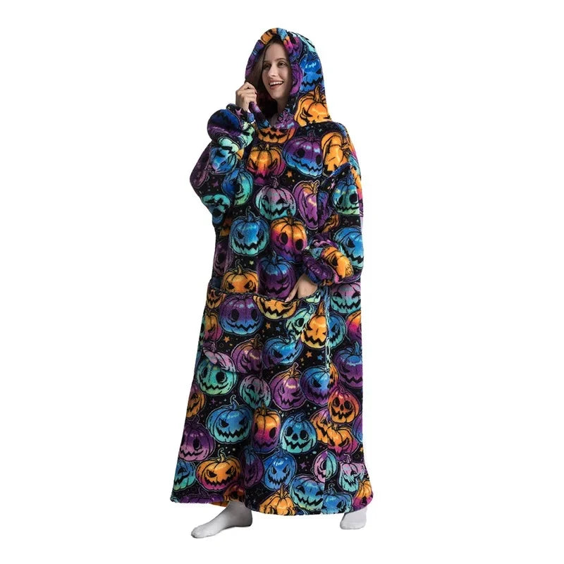 Ultra Couverture à Capuche Cocooning Hiver Unisexe