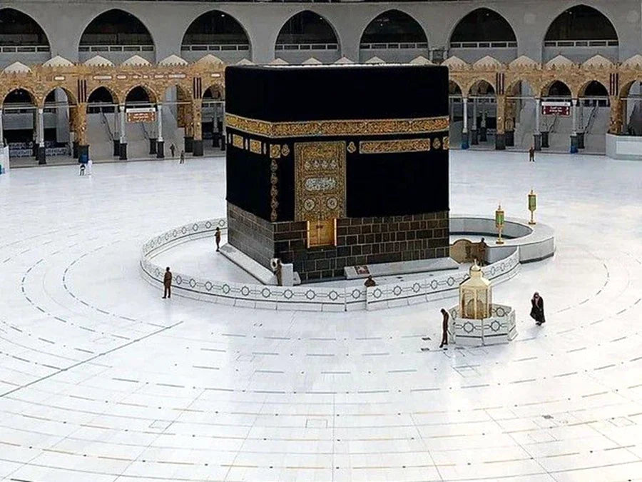 Éclat de Diamant: Mosquée de la Mecque en Mosaïque