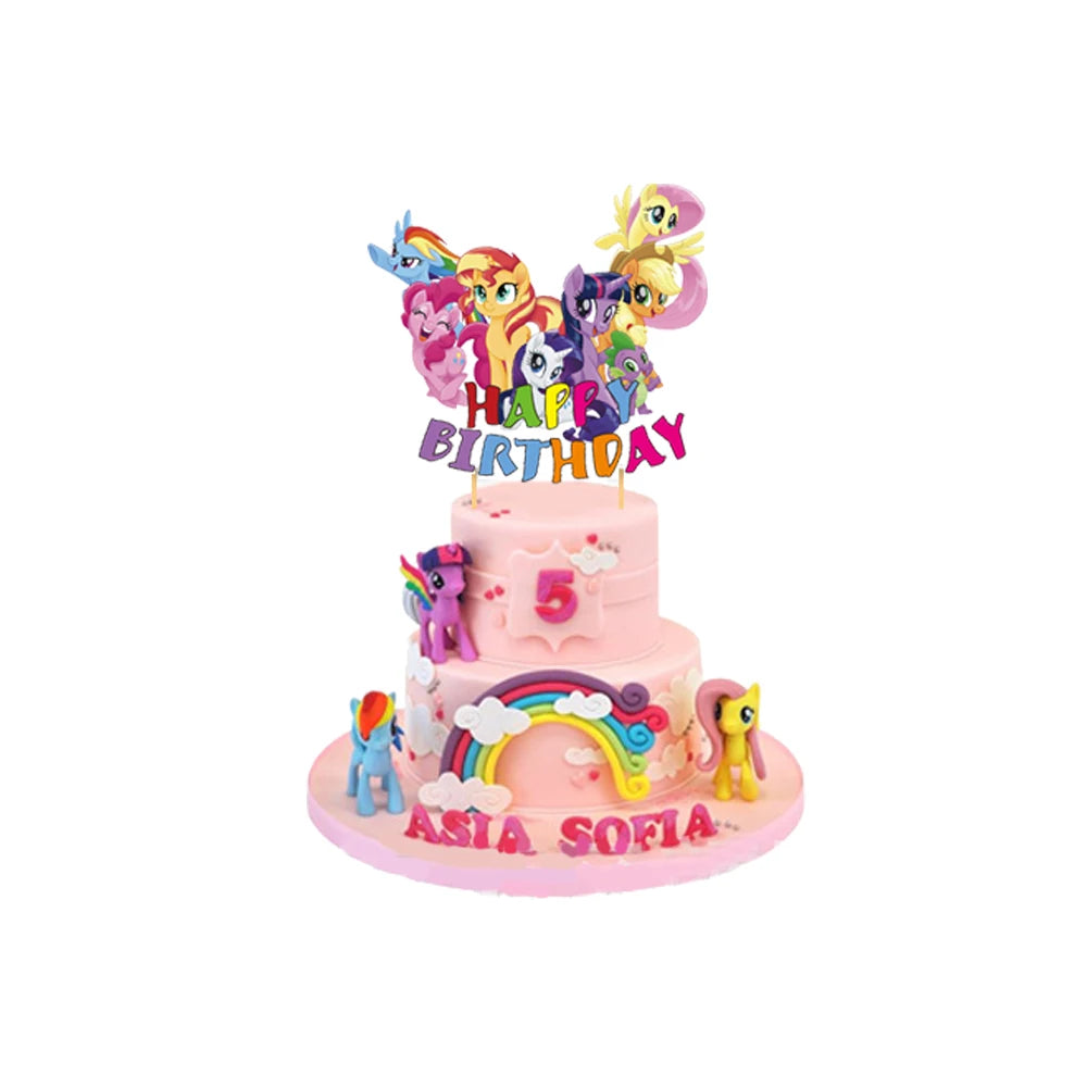Ensemble Petit Poney Vaisselle Anniversaire Enfant