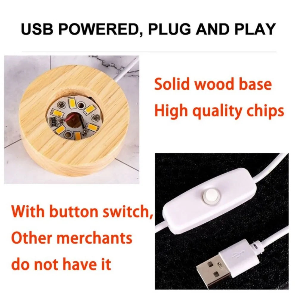 3D Crystal Planet Night Light - Creative Gift