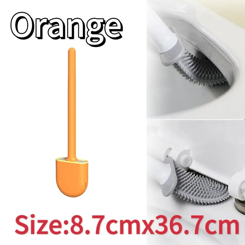 Brosse Toilette Silicone Murale - Nettoyage Pratique
