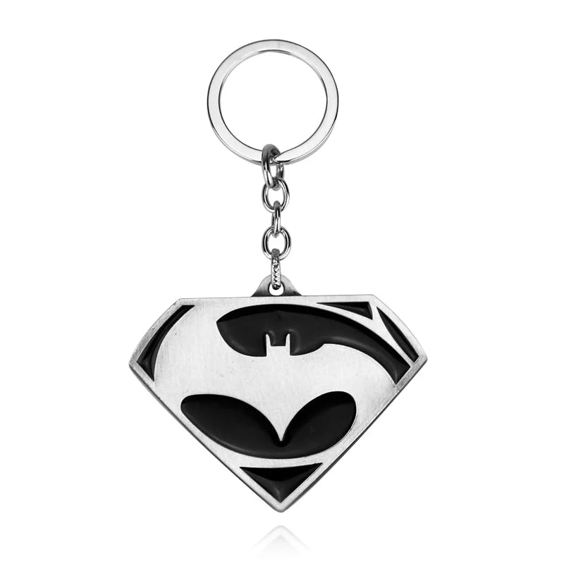 Superman Bat Keychain - Metal Pendant for Fans