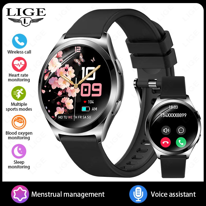 LIGE Smartwatch Femme Étanche & Connectée