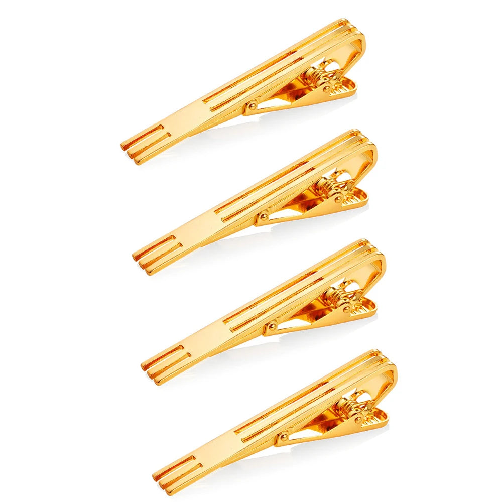 U7 Ensemble 4 Pinces à Cravate Élégantes