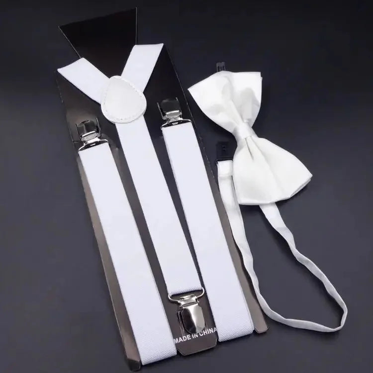 Chic Bowtie Suspenders for Stylish Men