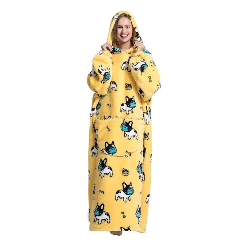 Ultra Couverture à Capuche Cocooning Hiver Unisexe