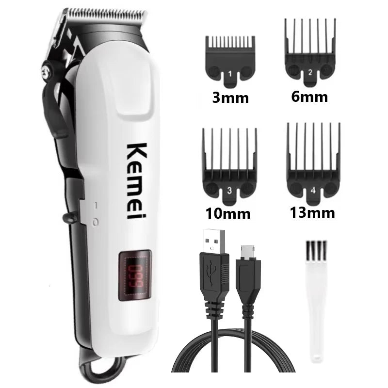Kemei Pro 809A: Wireless Hair Clipper for Men
