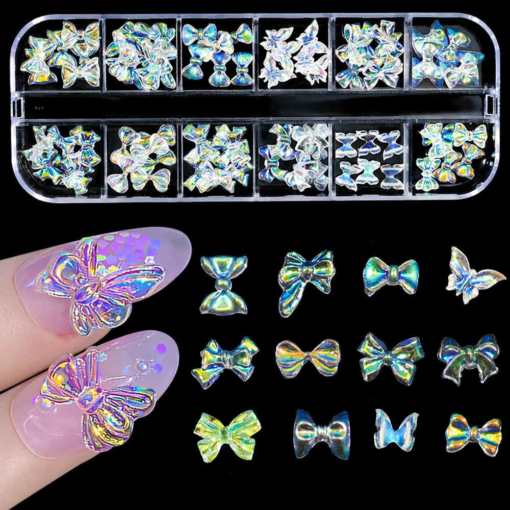 Charms Océan Doré 3D pour Nail Art