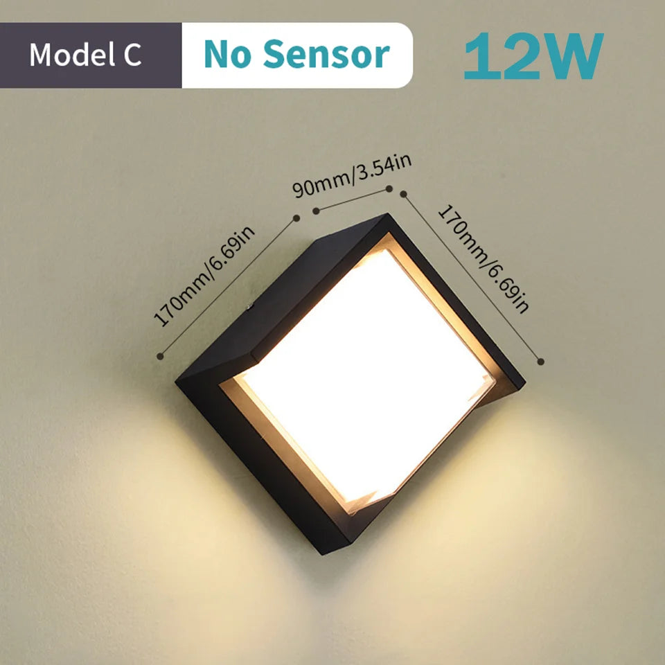 Applique LED Radar 16W - Lumière Extérieure Intelligente