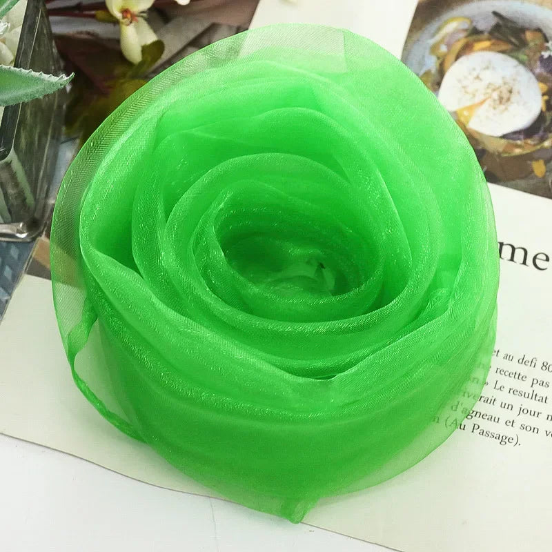 Foulard de Jonglage en Soie - 60cm, 21 Couleurs Vives