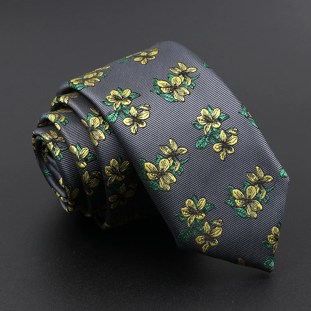 Floral Paisley Slim Ties - 26 Unique Styles
