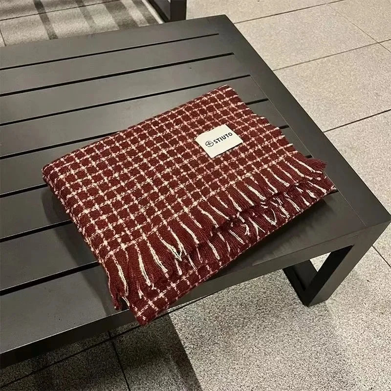 Écharpe Kimono en Cachemire Épais - Élégance et Chaleur