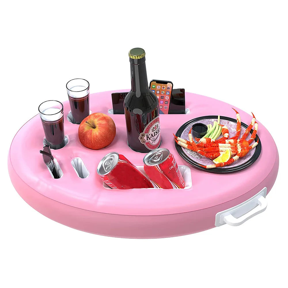Summer Float & Sip: Inflatable Drink Tray