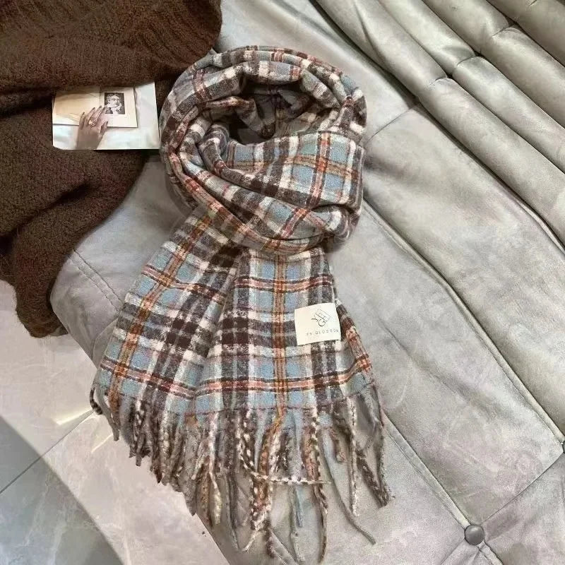 Écharpe Kimono en Cachemire Épais - Élégance et Chaleur