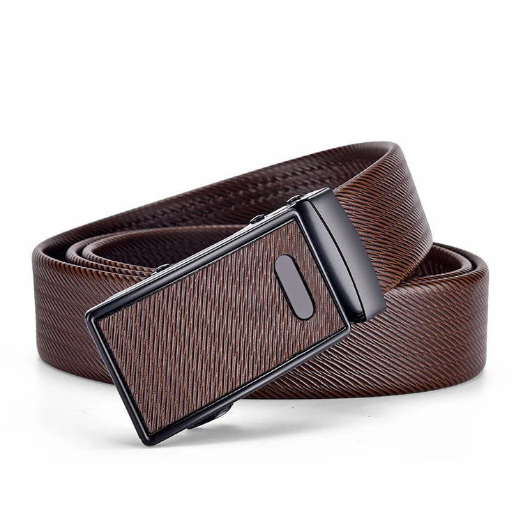 Ceinture Cuir Homme Boucle Métal Élégante 3 cm