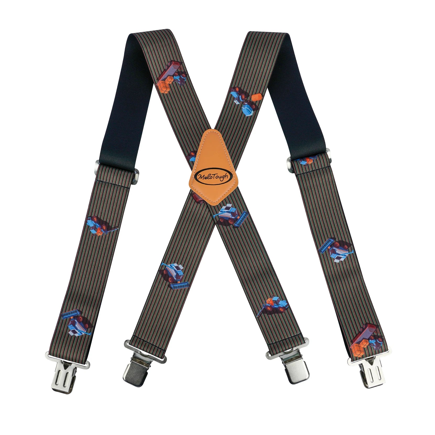 MELOTOUGH X-Back Work Suspenders - 2” Elastic Fit