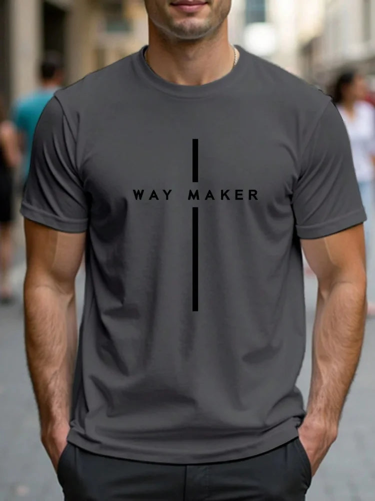 T-shirt décontracté homme à motifs estivaux