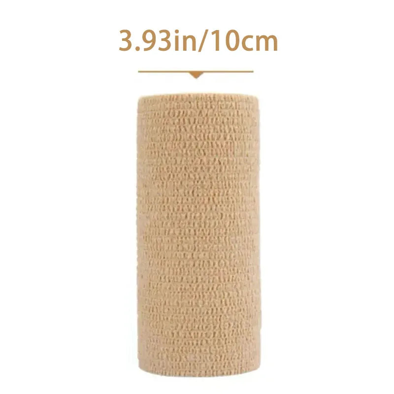 Bandage Élastique Sportif Beige 10 Rouleaux