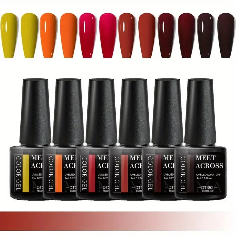 Kit Gel Vernis Macaron 6 Couleurs
