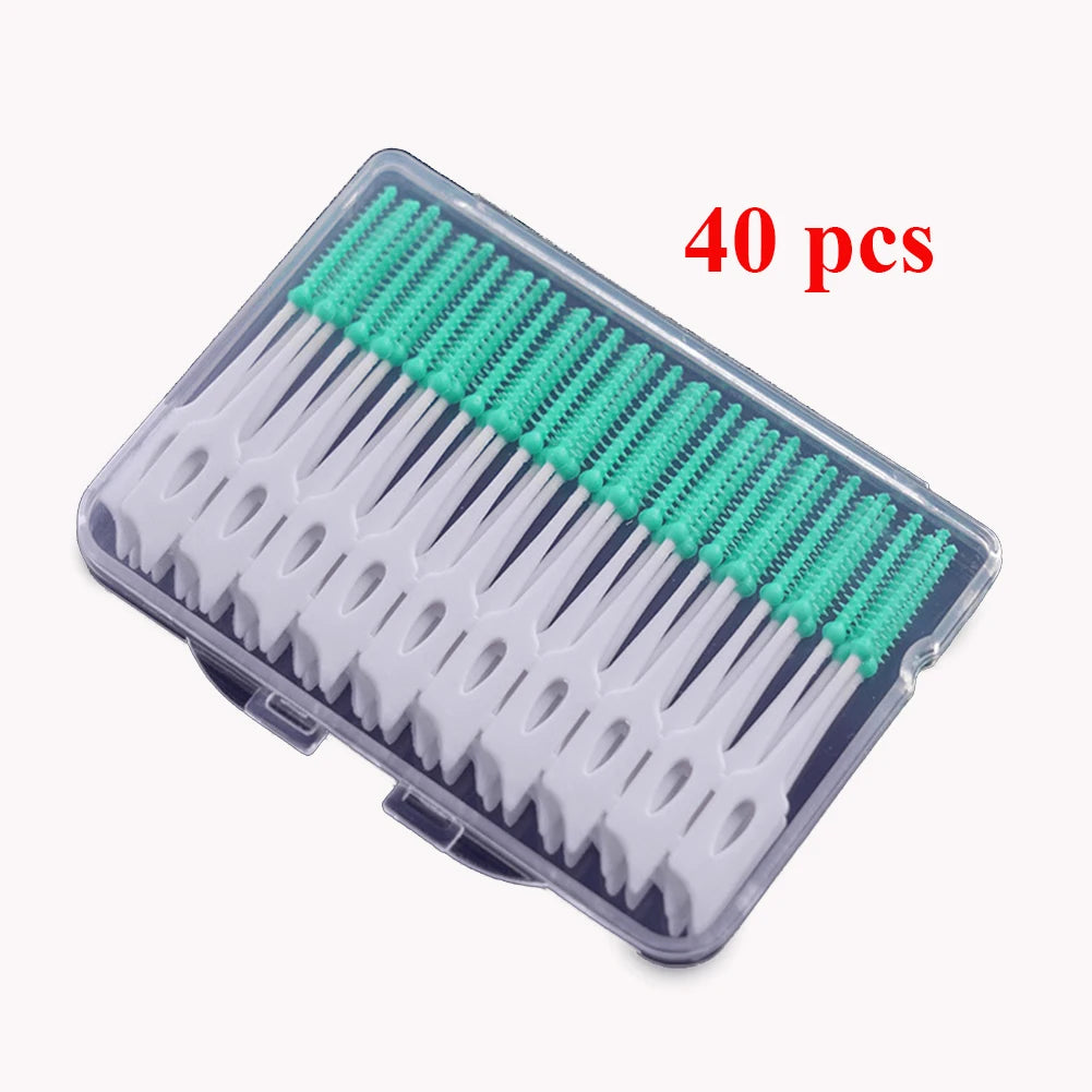 Brosse Interdentaire Silicone - Nettoyage Doux 150 pcs