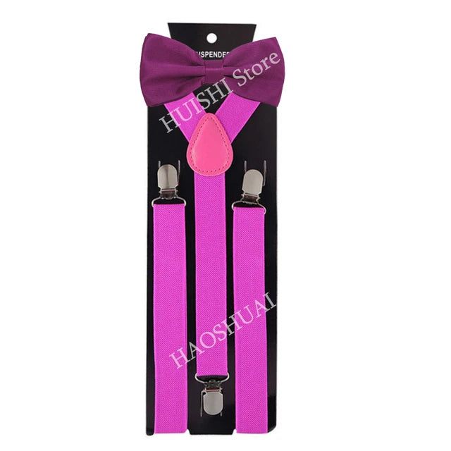 Chic Bowtie & Suspender Set for All Occasions