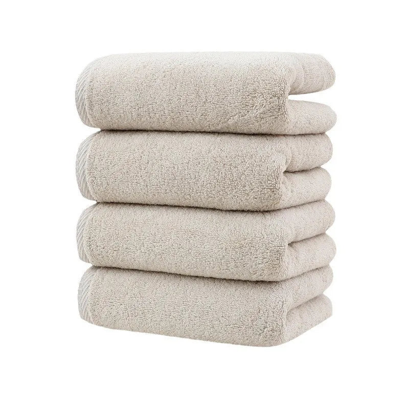 Lot de 4 serviettes coton doux, absorbant et durable