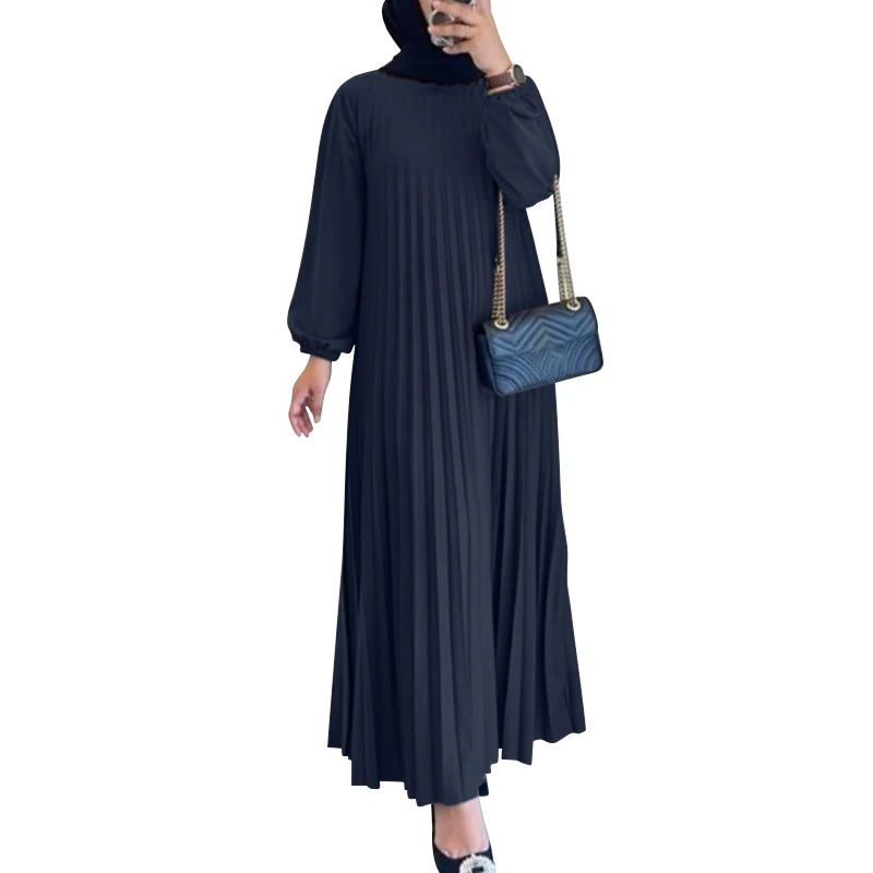 Robe Élégante ZANZEA - Maxi Plissée Femme