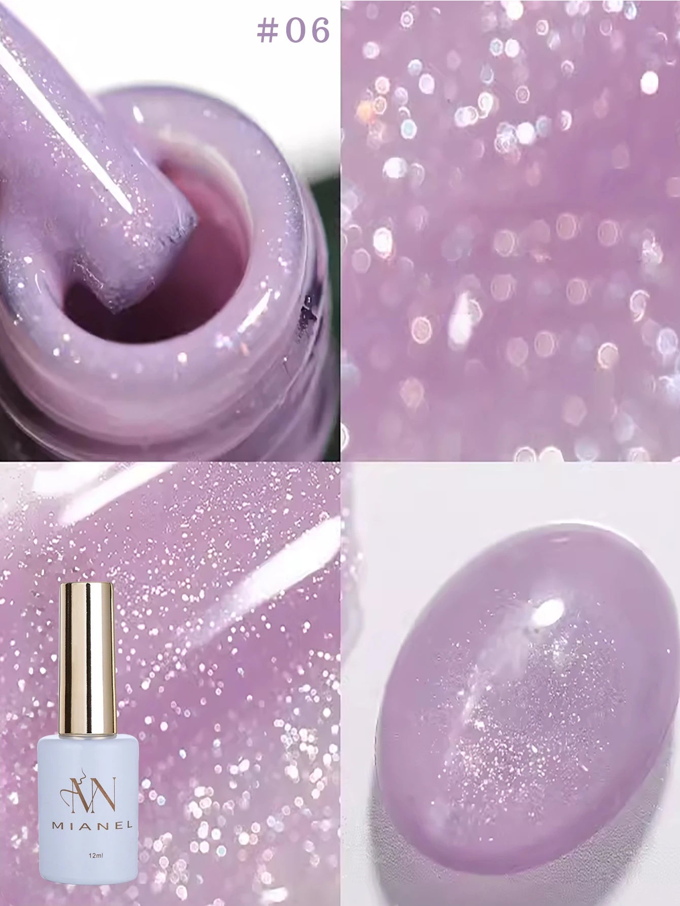 Gel Vernis Éclat Oolong 12 ml - MISS SHAKAN