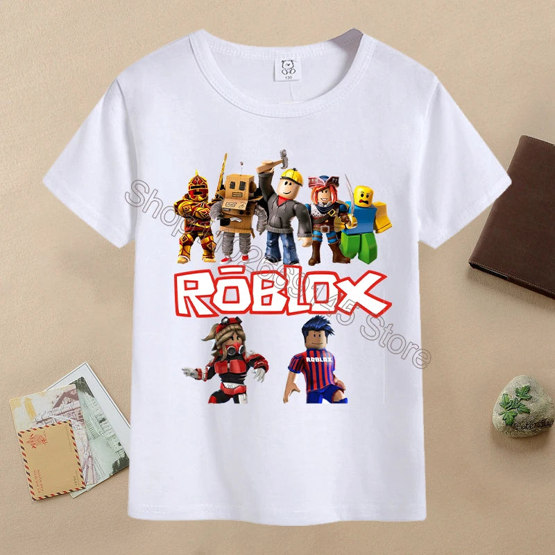 T-shirt Cartoon Enfant ROBLOX Été 6-12 Ans