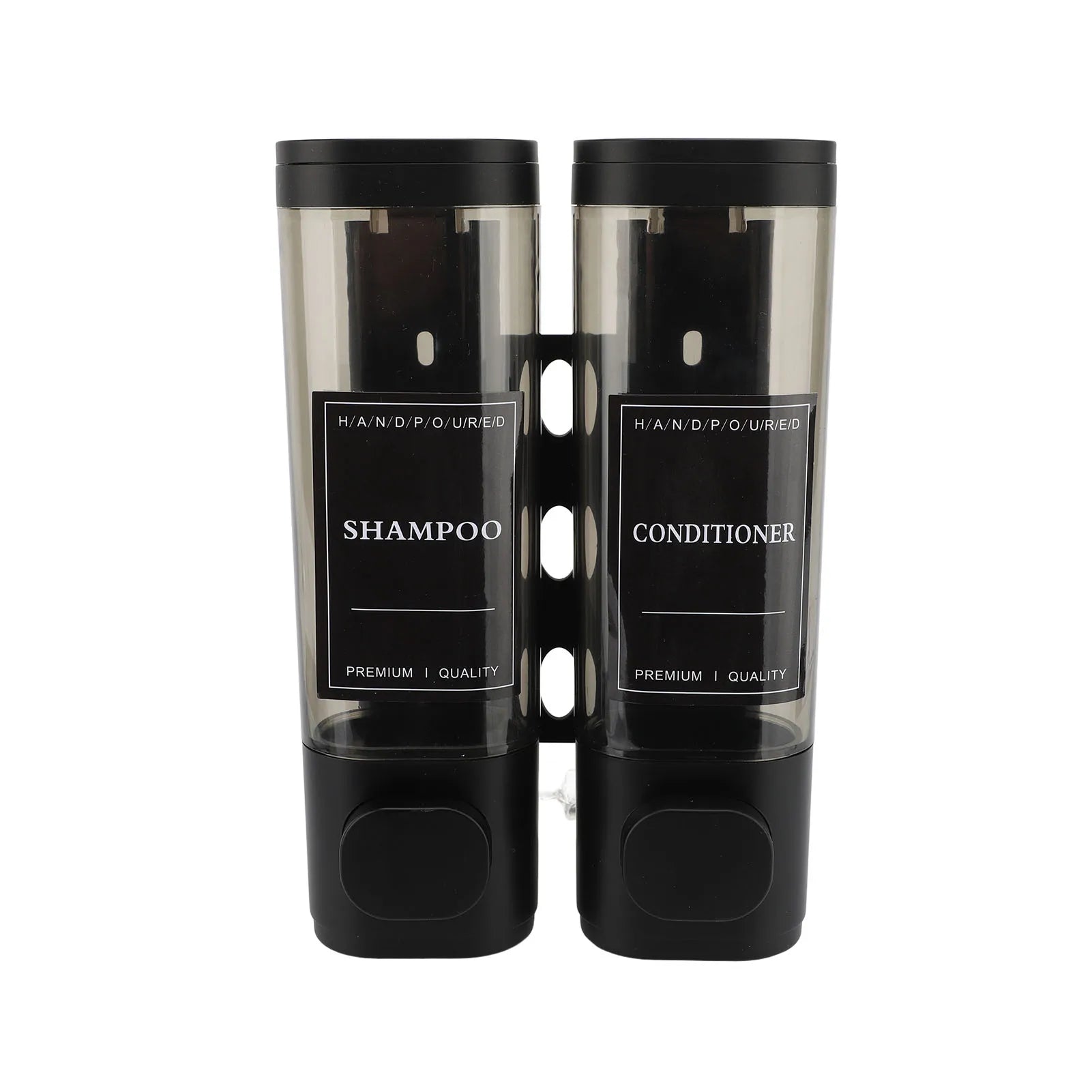 ClearTwin Pump: Dual Wall-Mount 300ml Soap Dispenser