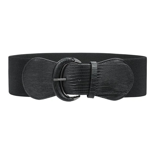 Ceinture PU Femme Mode, Boucle Carrée Ajustable