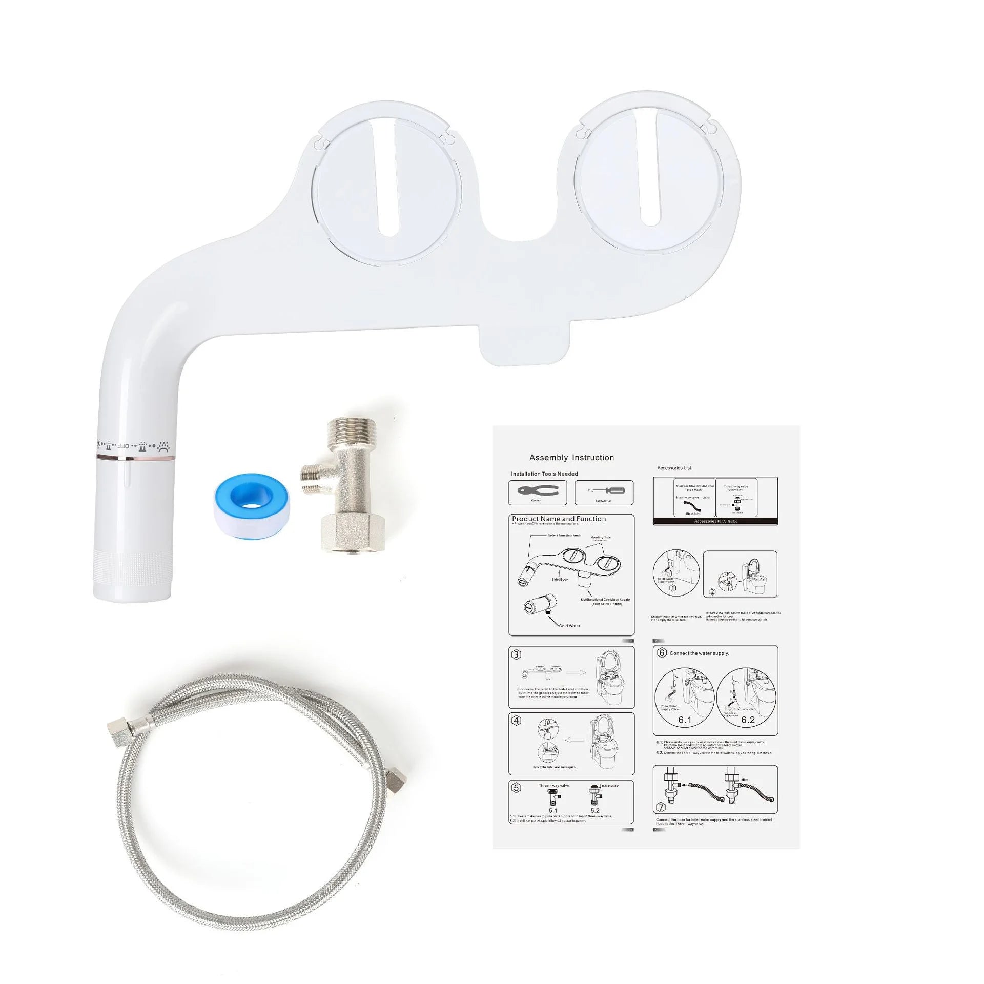 Bidet Avancé Ultra-Fin à Pression Réglable