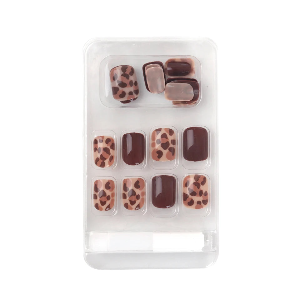 24 Faux Ongles Ballerine Acrylique Press-On