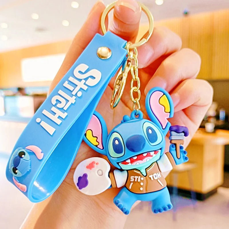 Disney Charm Keychains: Mickey, Minnie & Lilo Fun!