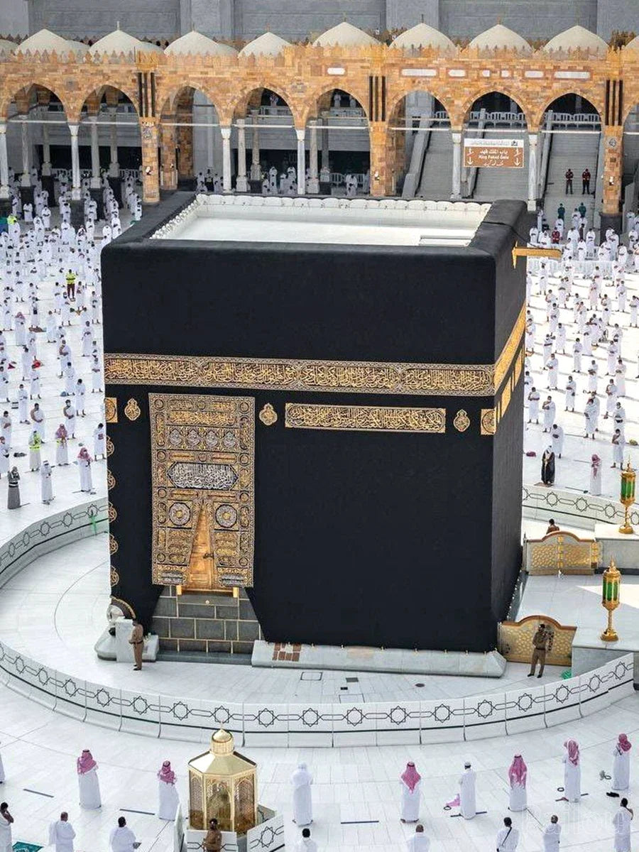 Éclat de Diamant: Mosquée de la Mecque en Mosaïque