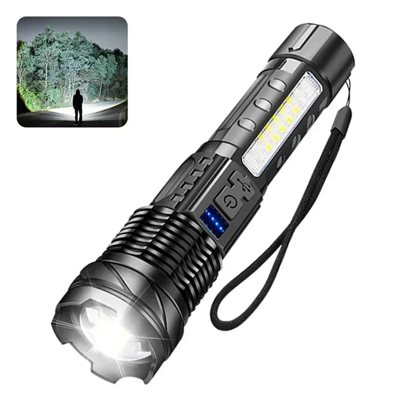 Lampe Poche LED Zoom Rechargeable Ultra Lumineuse