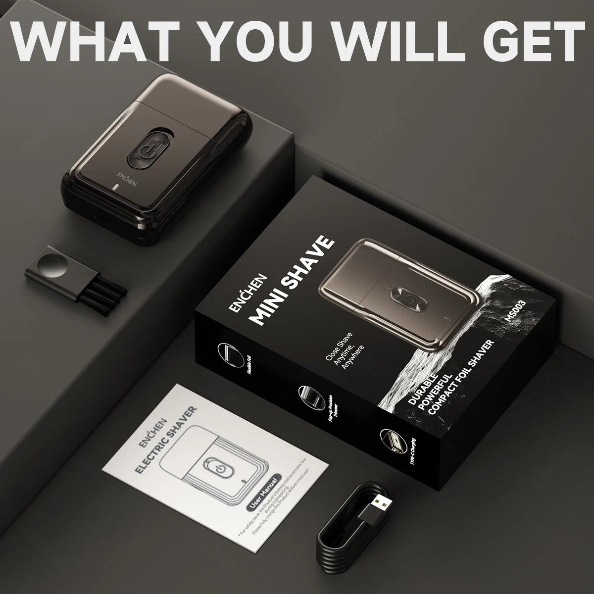 ENCHEN Pro Shaver MS003: Precision Travel Razor