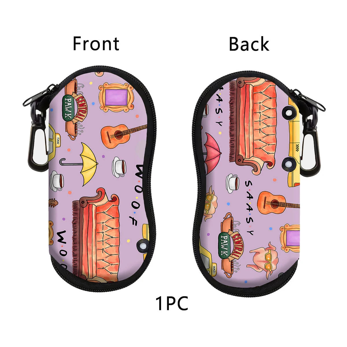 Sunflower Cat Eyewear Case - Trendy & Portable