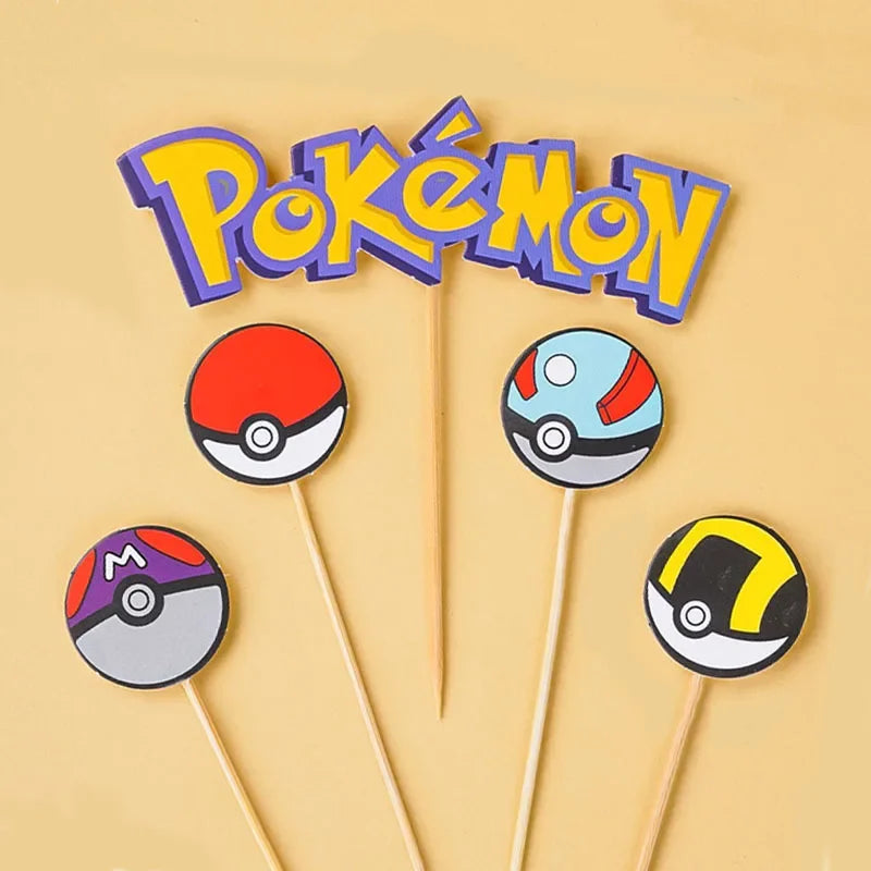 Pikachu Cake Decor Set - Kids' Birthday Party Fun