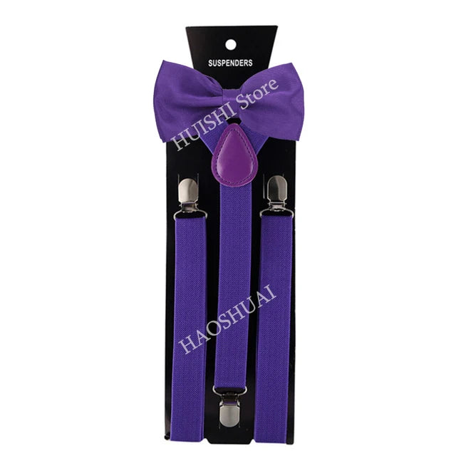 Chic Bowtie & Suspender Set for All Occasions