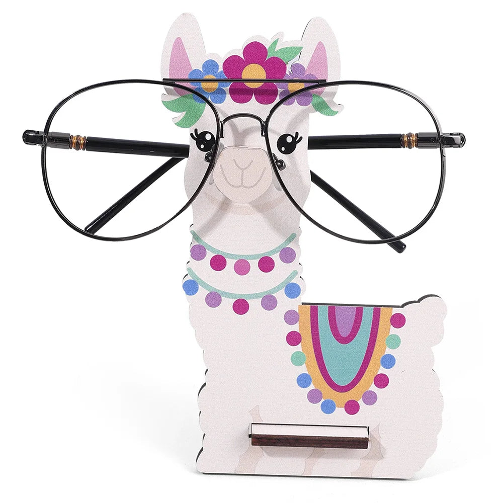 Giraffe Glasses Holder: Cute 3D Wooden Display Rack