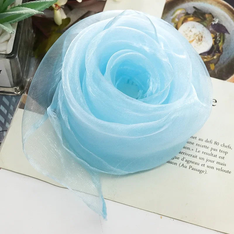 Foulard de Jonglage en Soie - 60cm, 21 Couleurs Vives