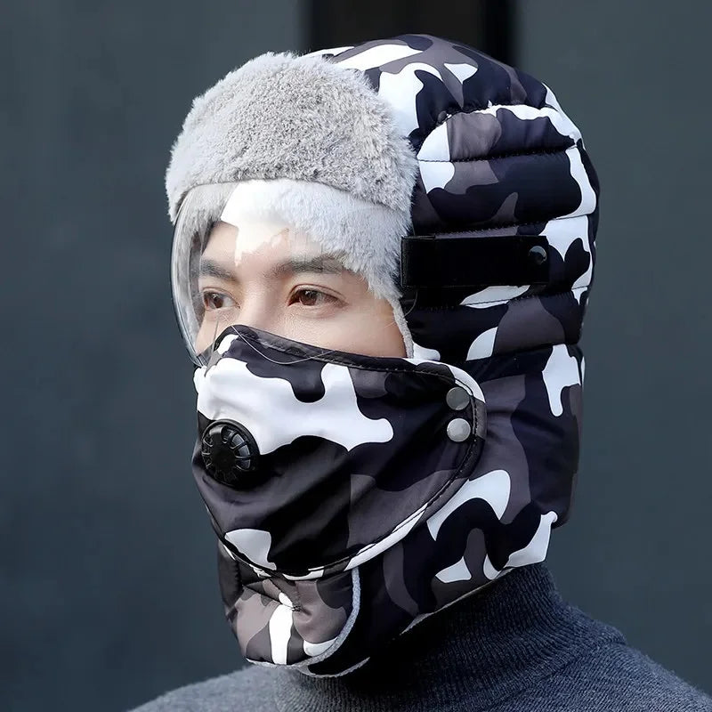 Chapeau d'Hiver Lei Feng Doublé Polaire Unisexe