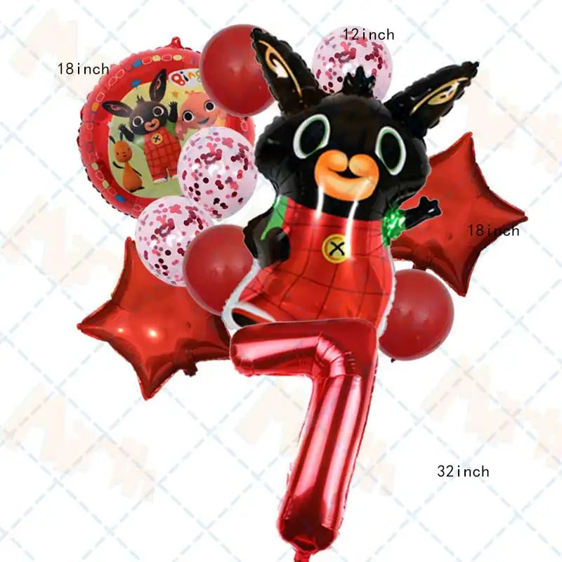 Fête Lapin Rouge et Noir