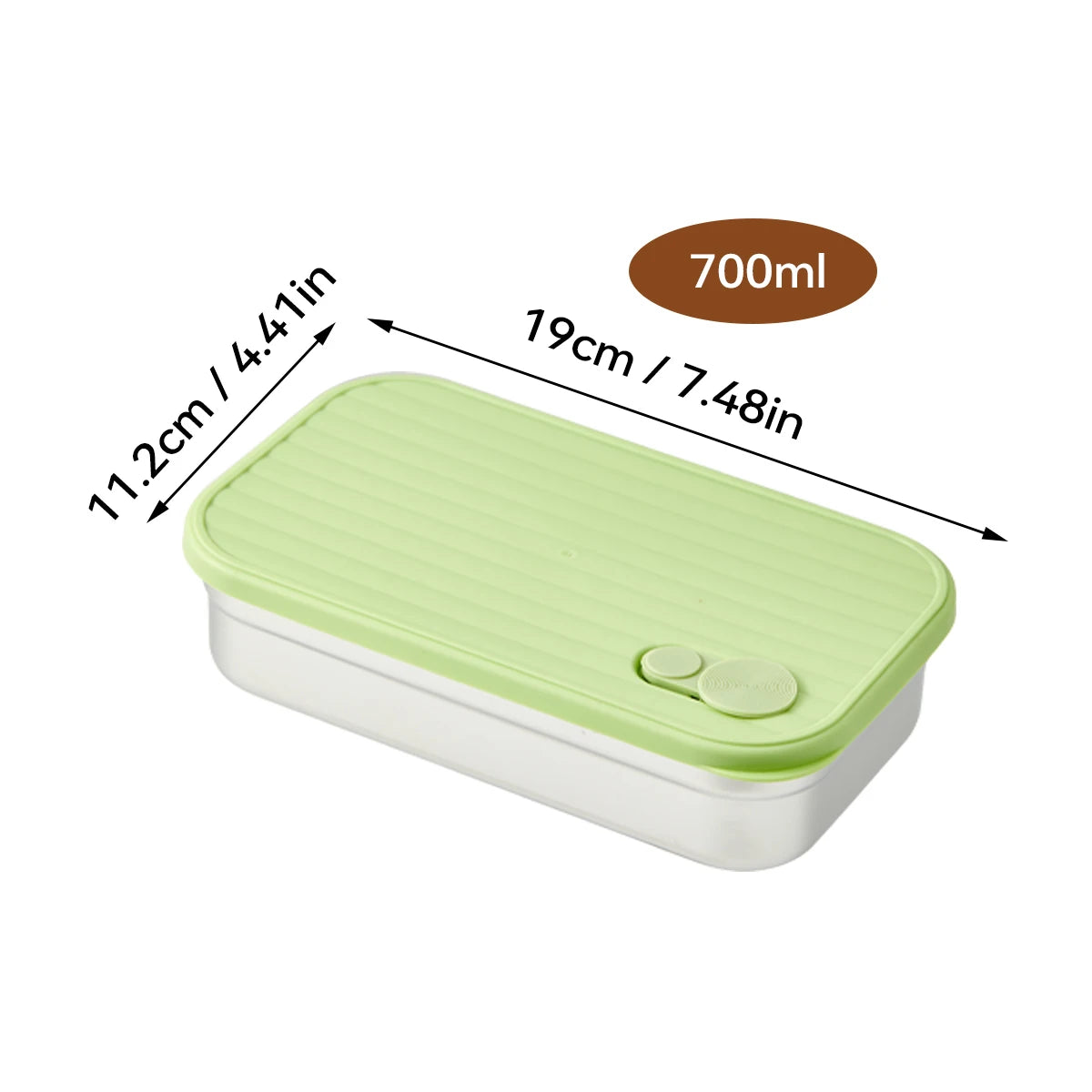 Boîte Bento Écologique WORTHBUY 304 Inox Étanche