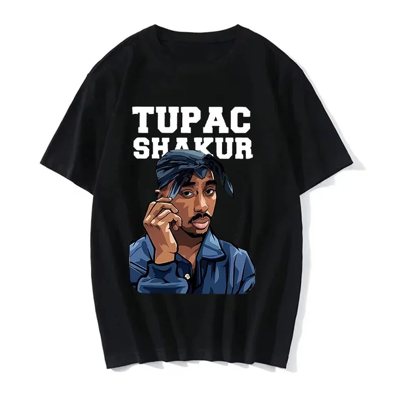T-shirt Hip Hop Tupac Style Urbain