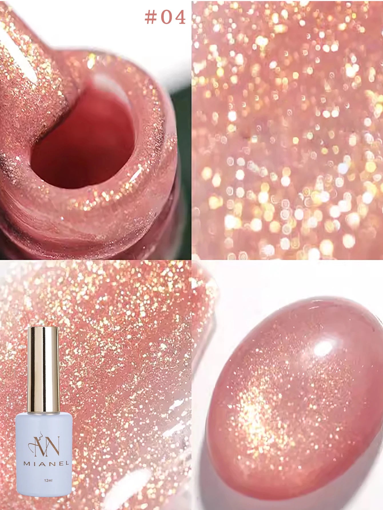 Gel Vernis Éclat Oolong 12 ml - MISS SHAKAN