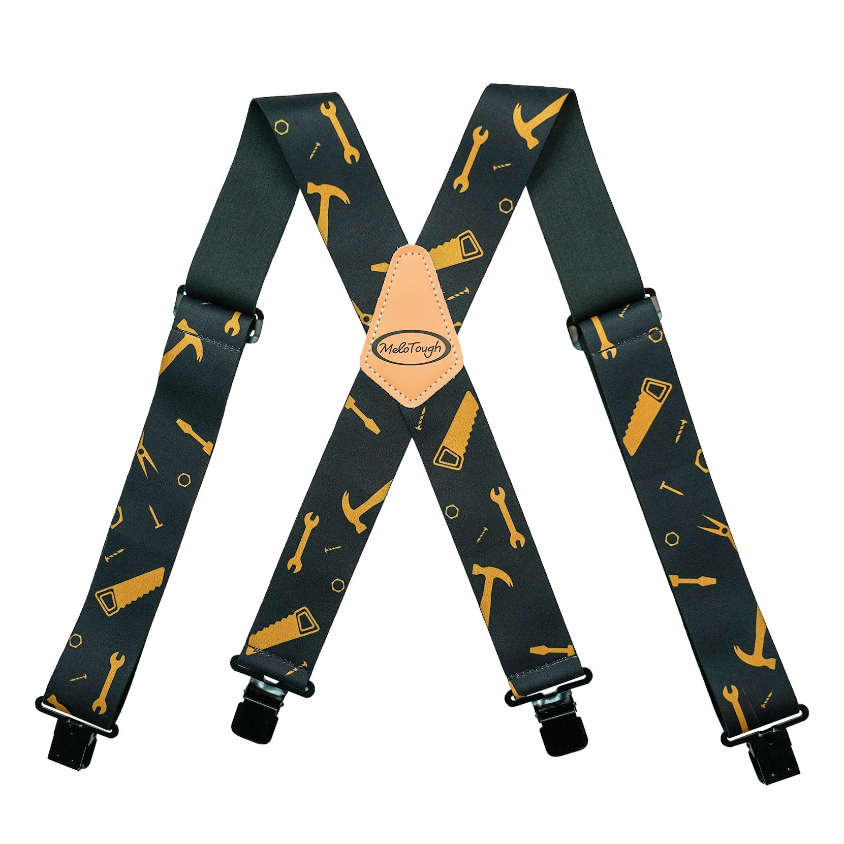 MELOTOUGH X-Back Elastic Work Suspenders for Men
