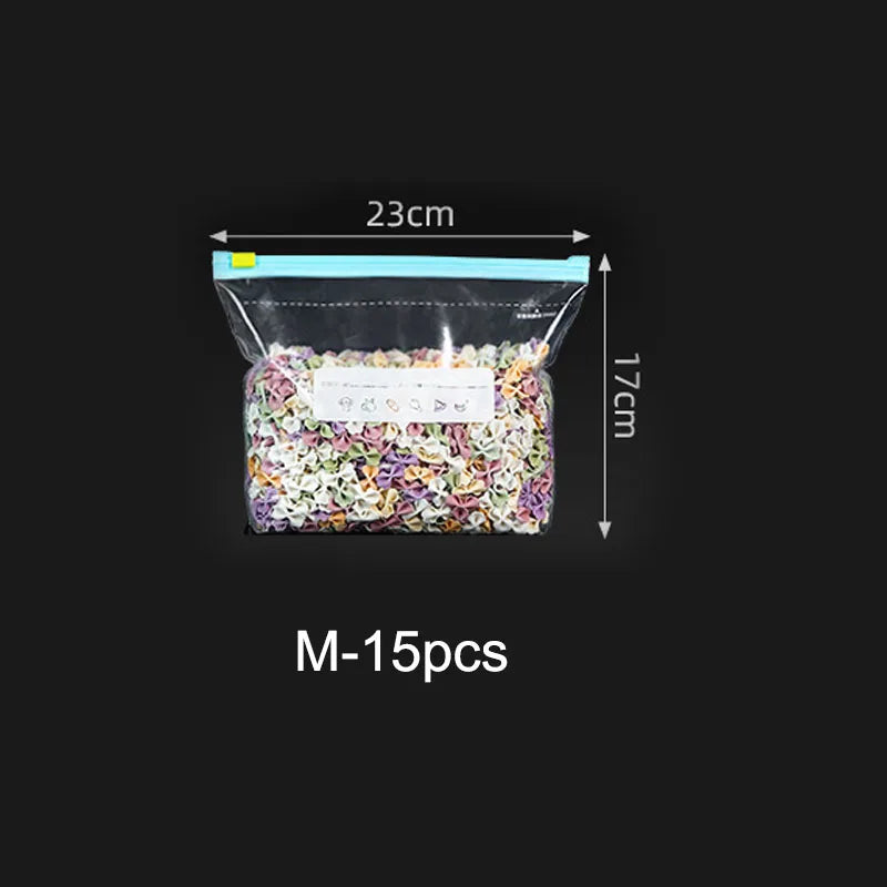 ZipSeal Food Storage Bags - Reusable & Microwave Safe